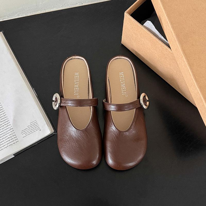 Французские туфли Мэри Джейн женские с застежкой на одну пряжку, на плоской подошве, с открытой носочной частью, для通勤, универсальные тапочки, ретро, с мягкой подошвой, универсальные крутые тапочки 40 коричневый
Французские туфли Мэри Джейн женские с застежкой на одну пряжку, на плоской подошве, с открытой носочной частью, для通勤, универсальные тапочки, ретро, с мягкой подошвой, универсальные крутые тапочки 40 коричневый