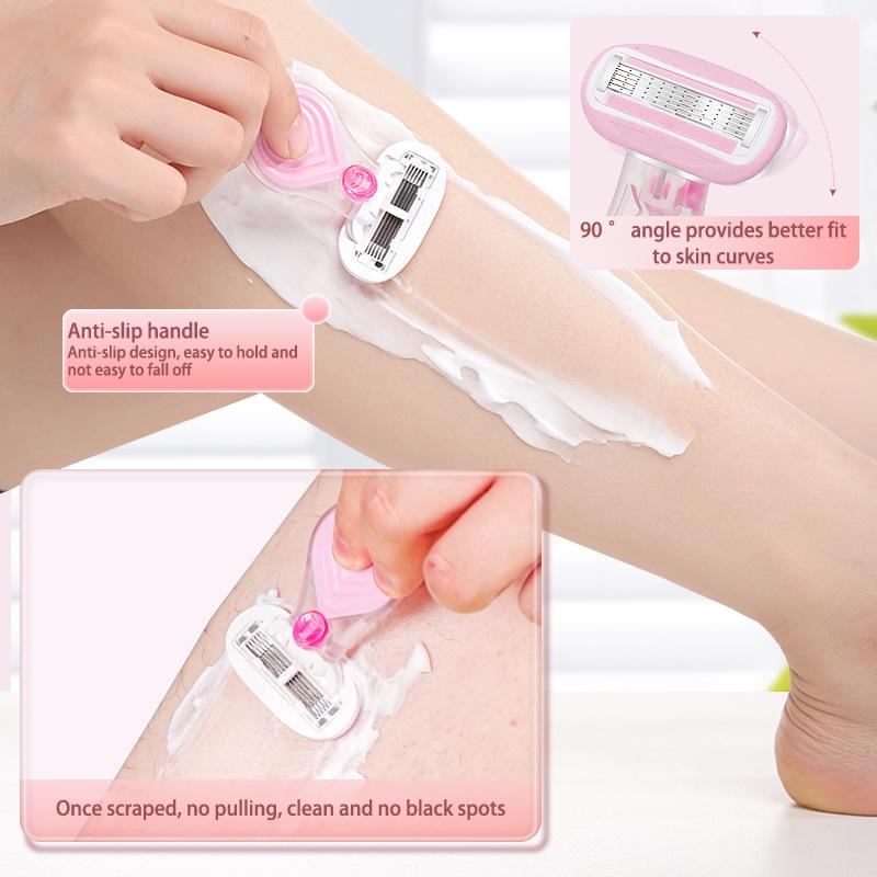 Портативная короткая ручка для женской бритвы, лезвие 5 слоев с мыльным бруском, гладкое бритвенное лезвие для женского тела, сменное лезвие onesize
Портативная короткая ручка для женской бритвы, лезвие 5 слоев с мыльным бруском, гладкое бритвенное лезвие для женского тела, сменное лезвие onesize