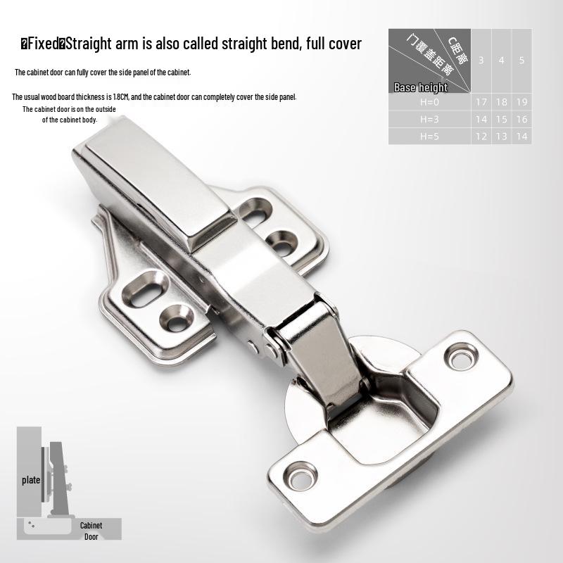 Hydraulic Two-Stage Cold Rolled Steel Cabinet Door Hinge
Hydraulic Two-Stage Cold Rolled Steel Cabinet Door Hinge