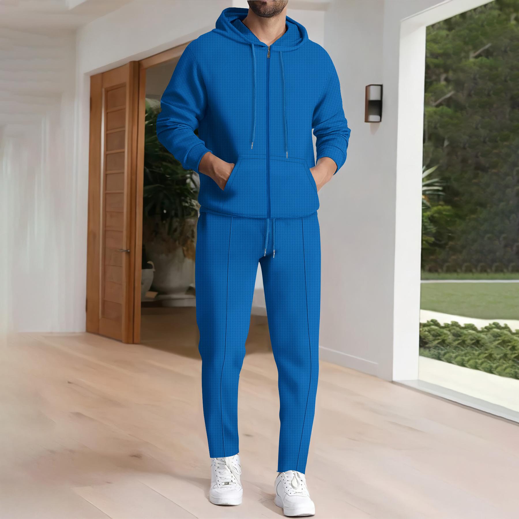 Winter Cross-border New Waffle Pocket Zipper Hooded Long-sleeved Jacket Trousers Sports Suit XXXL синій
Winter Cross-border New Waffle Pocket Zipper Hooded Long-sleeved Jacket Trousers Sports Suit XXXL синій