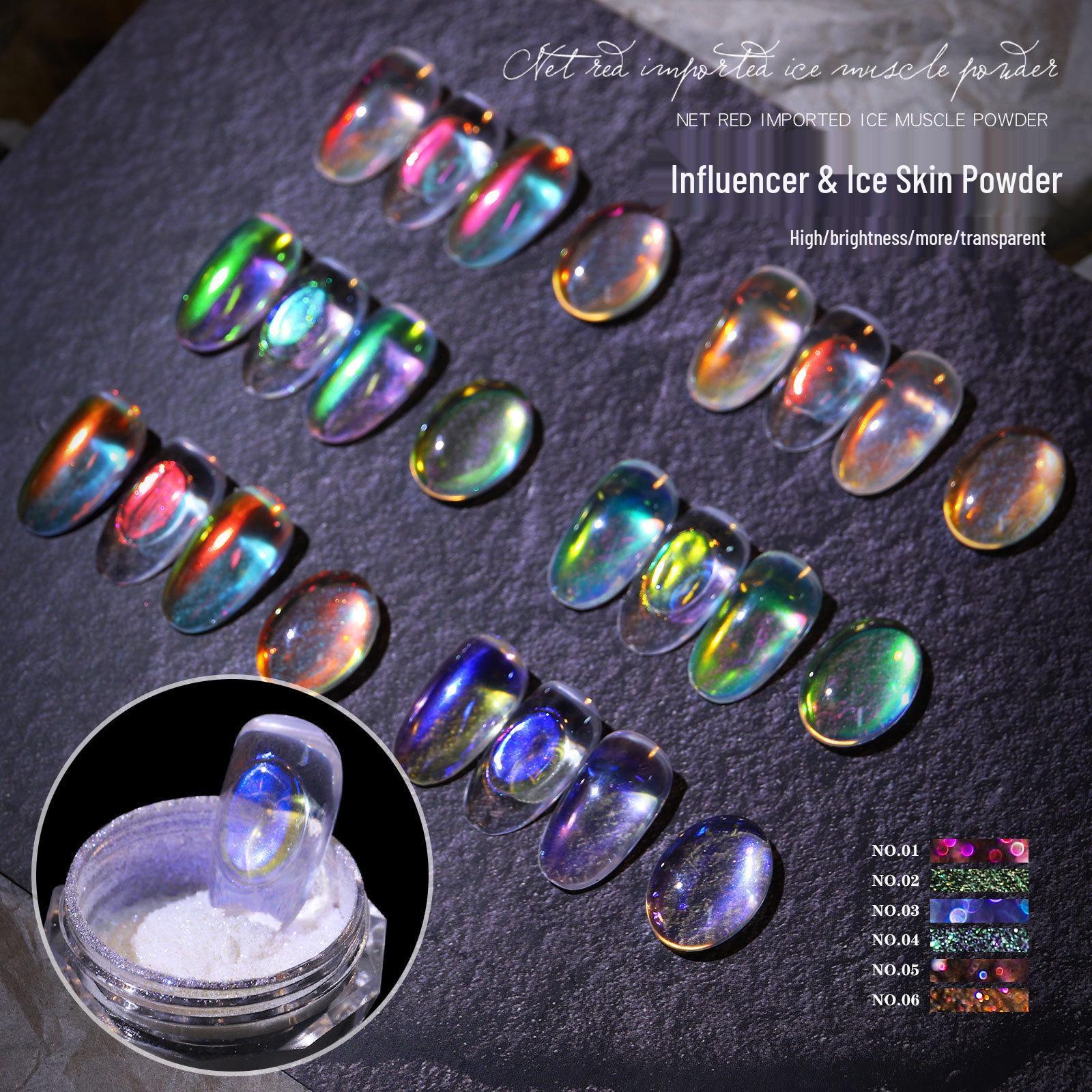 Influencer Ice Aurora Loose Powder: Translucent Fairy, Laser Mermaid, Pearlescent Shell, Magic Mirror Nail Glitter Accessories. 8# National Ceramic Purple
Influencer Ice Aurora Loose Powder: Translucent Fairy, Laser Mermaid, Pearlescent Shell, Magic Mirror Nail Glitter Accessories. 8# National Ceramic Purple