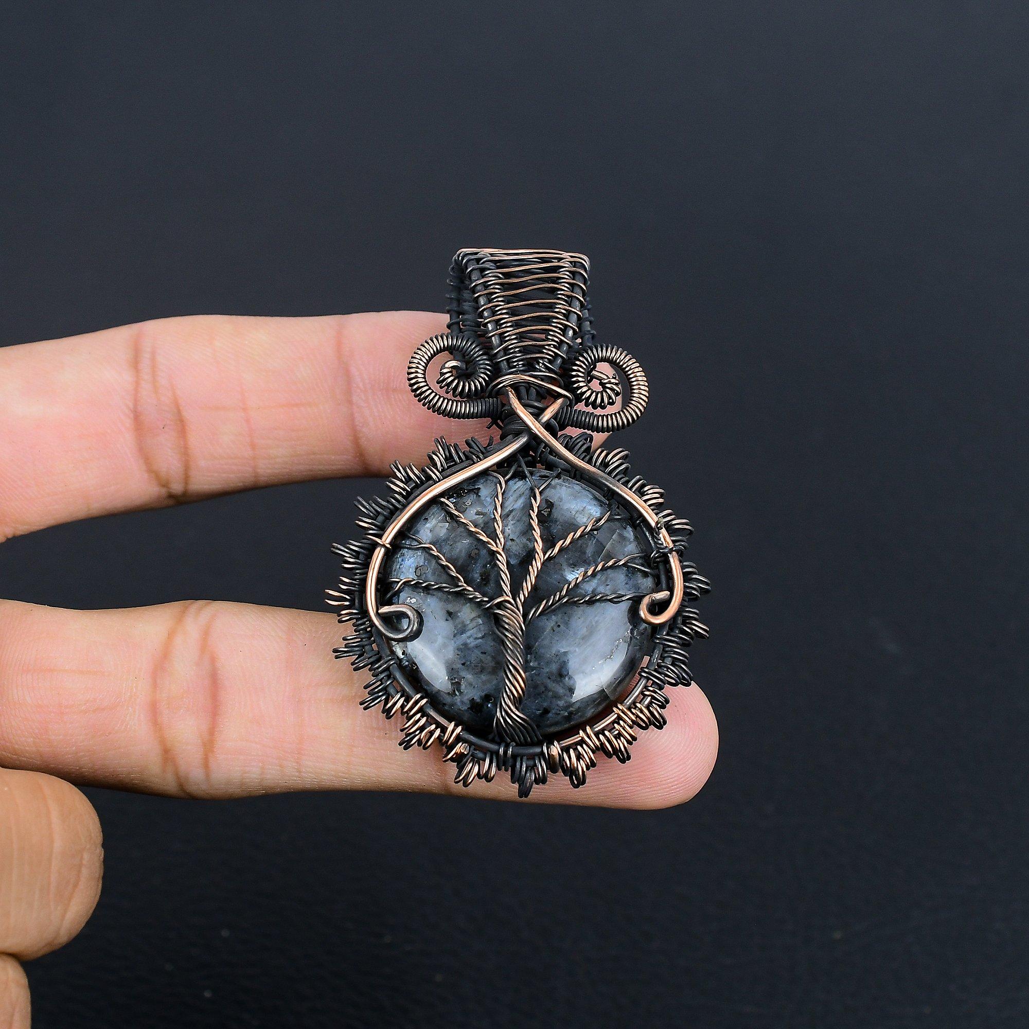 Larvikite Pendant, Gemstone Pendant 999 Copper Wire Wrapped Jewelry, Handmade Antique Pendant Jewelry, Gift For Mother 2.25 Inches
Larvikite Pendant, Gemstone Pendant 999 Copper Wire Wrapped Jewelry, Handmade Antique Pendant Jewelry, Gift For Mother 2.25 Inches