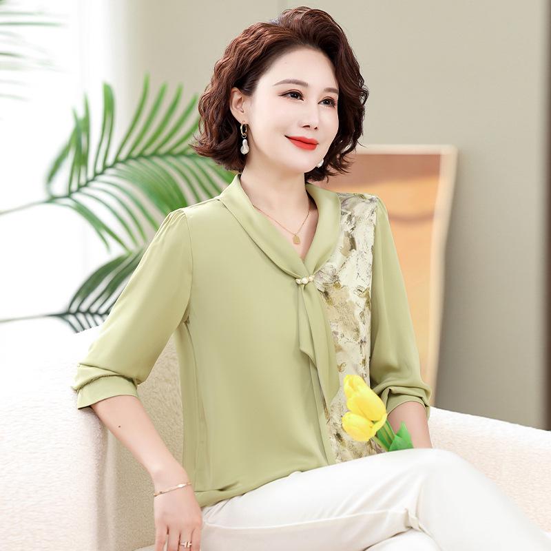 2024 Spring Elegant Nine-Sleeve Mother s Top - Chic & Versatile for Age-Reducing Style 3XL (120-135 jin) зелений
2024 Spring Elegant Nine-Sleeve Mother s Top - Chic & Versatile for Age-Reducing Style 3XL (120-135 jin) зелений