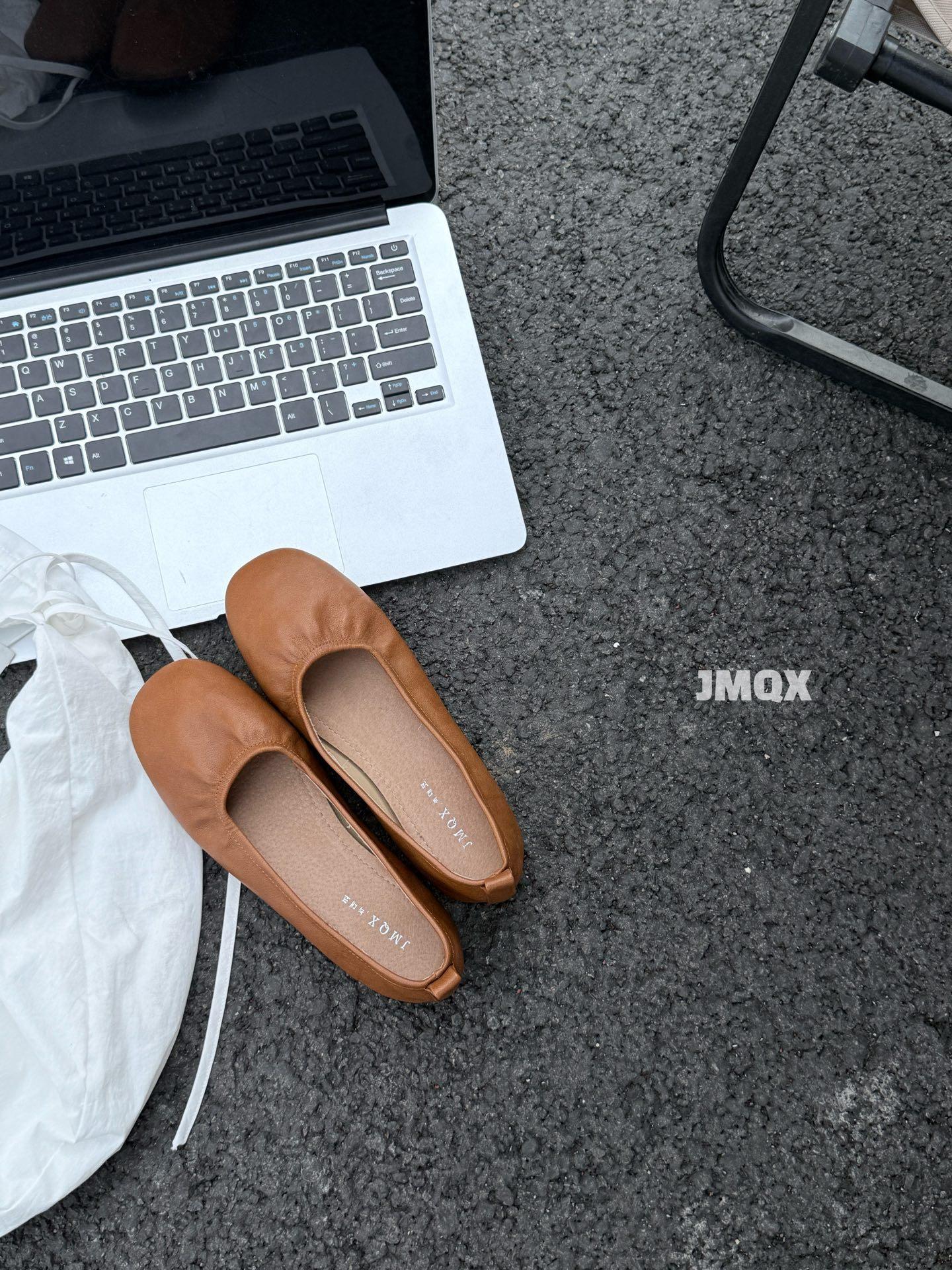 Ретро Туфли Дуду Женские Весна и Осень 2025 Новые Мягкая Кожа Туфли-лодочки на плоской подошве Поздний Ветер Нежные Феи Одинарные Туфли 39