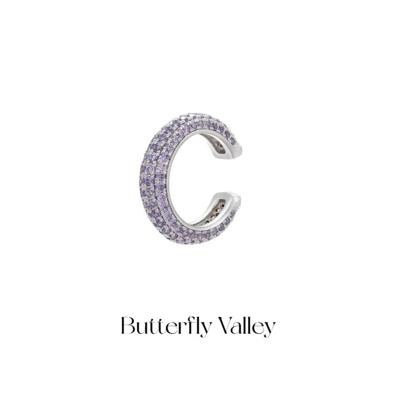 Butterfly Valley Millennium Hot Girl Sweet Cool Super Sparkly Ear Cuffs European and American Retro Simple Full Diamond High-End Ear Cuff Earrings New Style-Silver Purple
Butterfly Valley Millennium Hot Girl Sweet Cool Super Sparkly Ear Cuffs European and American Retro Simple Full Diamond High-End Ear Cuff Earrings New Style-Silver Purple
