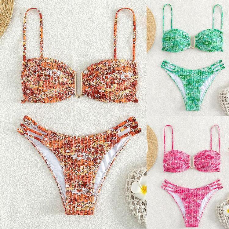 2025 Floral U-Neck Triangle Bikini - European & American Fashion Swimwear Extra Small синій
2025 Floral U-Neck Triangle Bikini - European & American Fashion Swimwear Extra Small синій