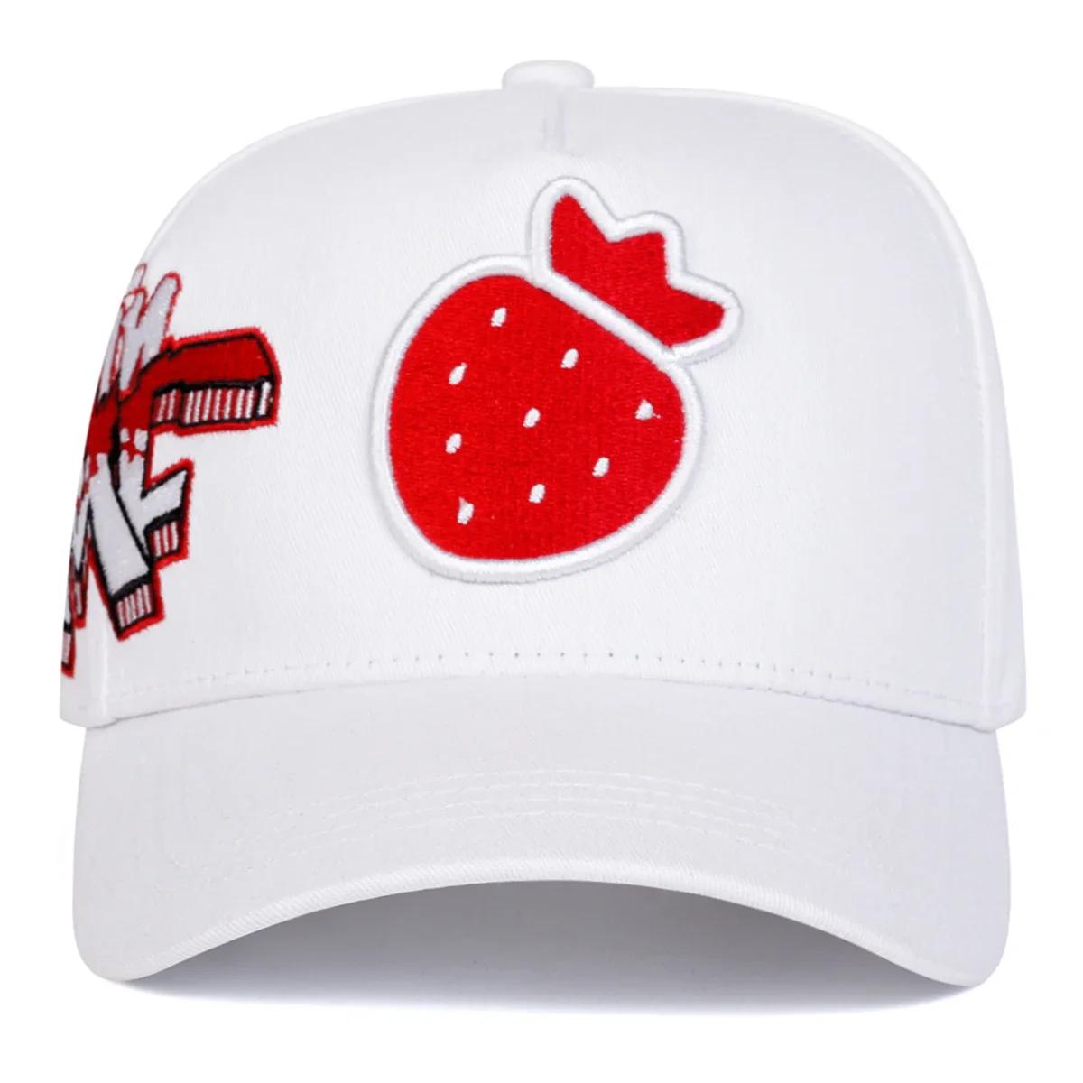 Unisex Strawberry Embroidery Baseball Caps Spring And Autumn Outdoor Adjustable Casual Hats Sunscreen Hat Sports Cap
Unisex Strawberry Embroidery Baseball Caps Spring And Autumn Outdoor Adjustable Casual Hats Sunscreen Hat Sports Cap