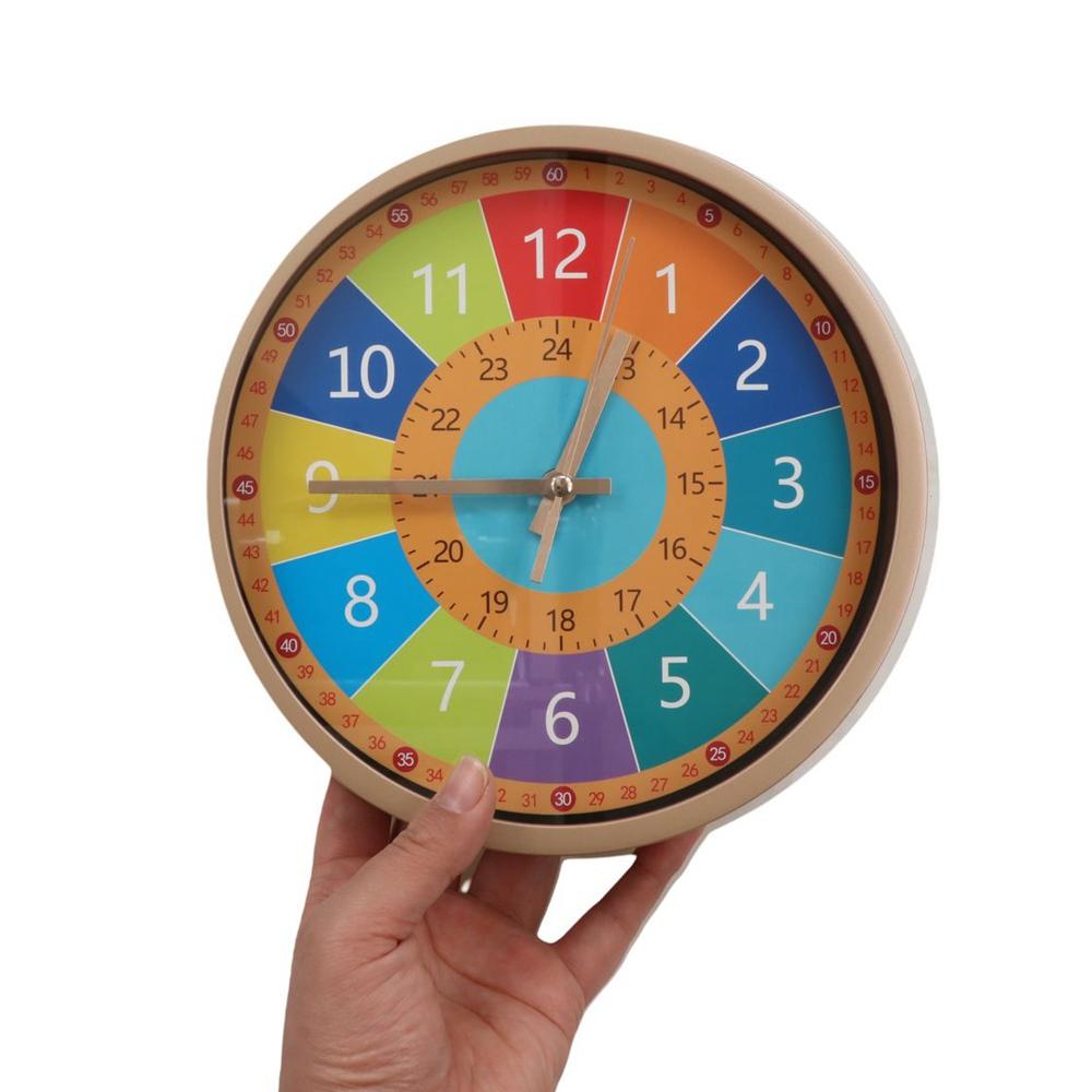 Silent Wall Clock Modern Electronic Color Clock Large Dial Learning Clock Early Education E
Silent Wall Clock Modern Electronic Color Clock Large Dial Learning Clock Early Education E