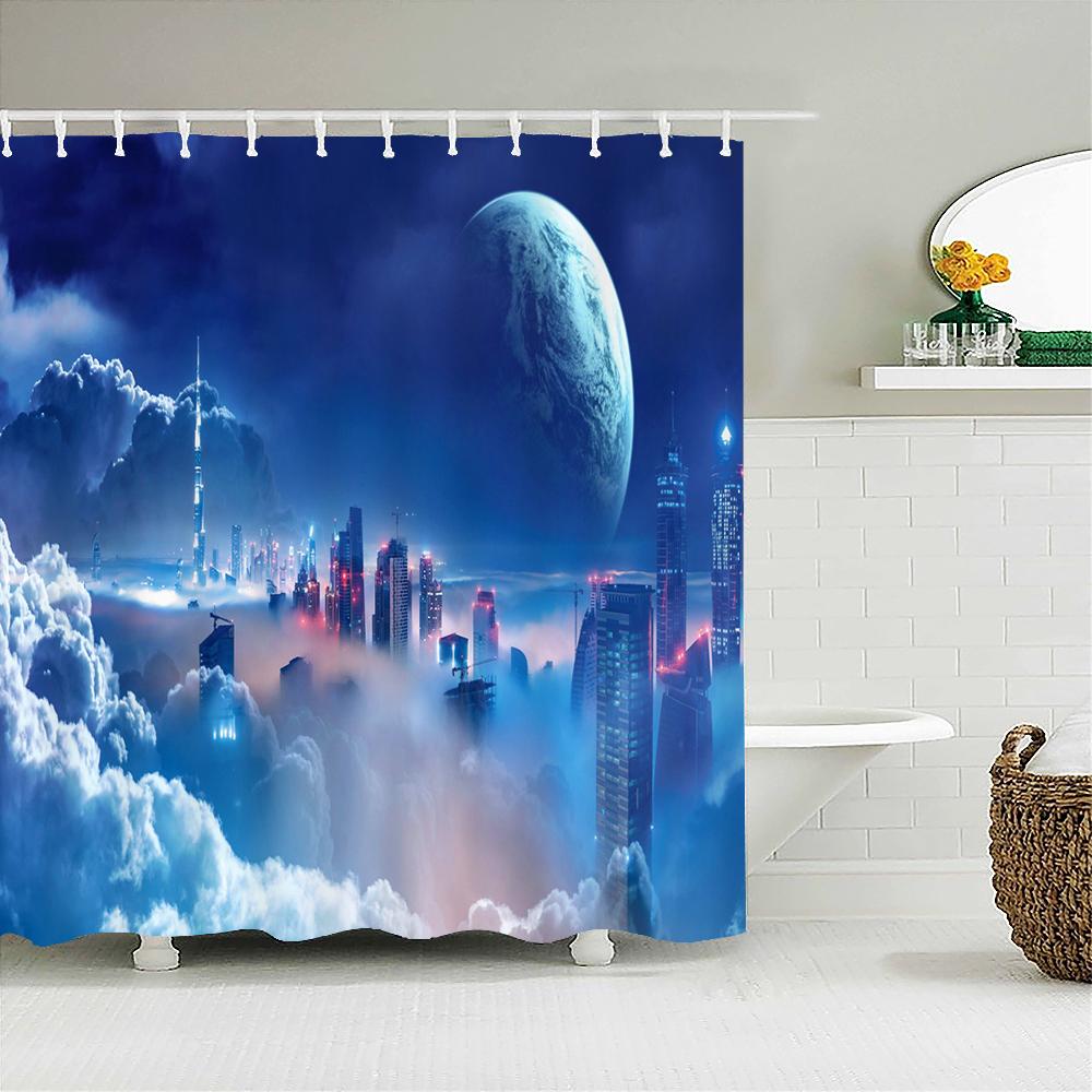 New York London Bridge Shower Curtain Printed Waterproof Fabric Polyester City Scenery Night View Bath Curtain Bathroom Decor W60H190(CM)-1 Pcs
New York London Bridge Shower Curtain Printed Waterproof Fabric Polyester City Scenery Night View Bath Curtain Bathroom Decor W60H190(CM)-1 Pcs