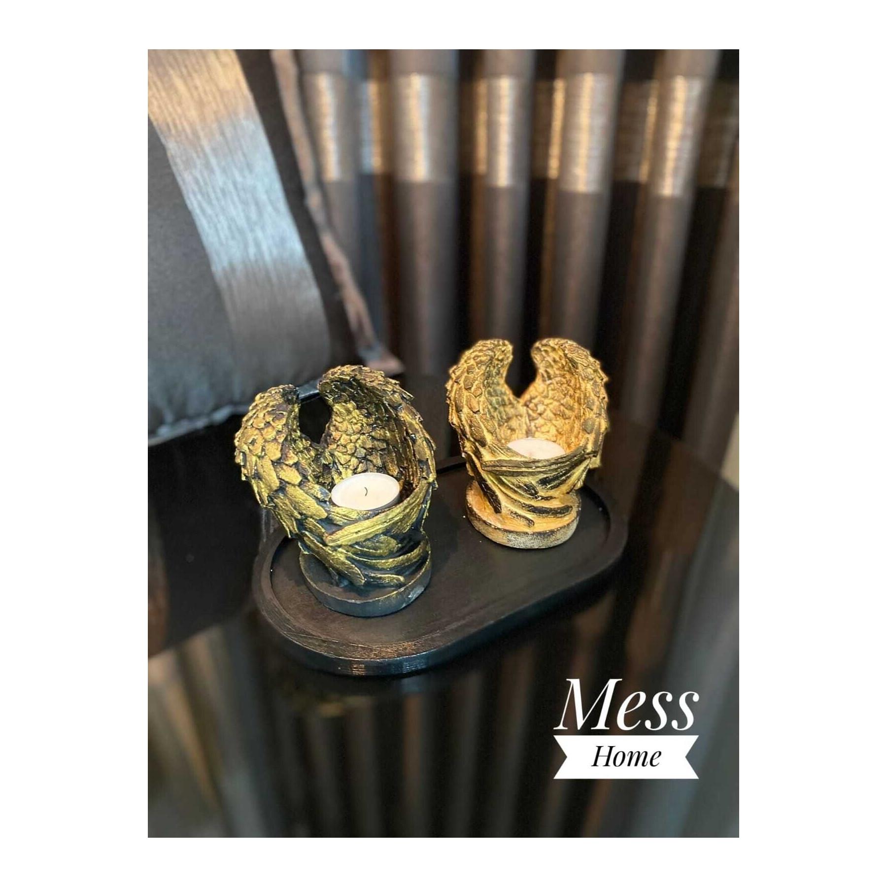 FLQUE Набор декоративных подсвечников с крыльями ангела 
FLQUE Набор декоративных подсвечников с крыльями ангела