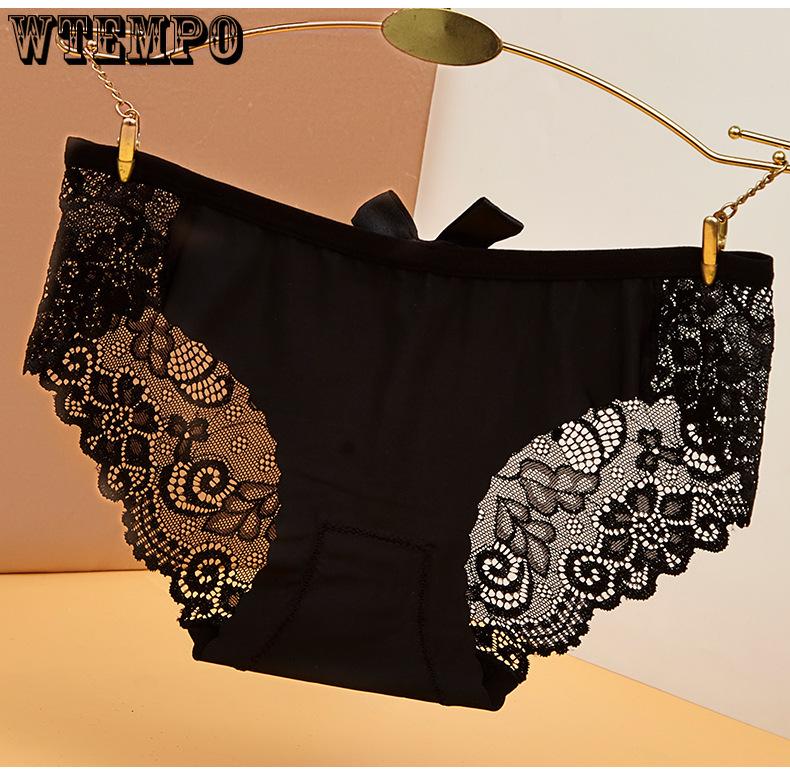 Women s Printed Ice Silk Underwear with No Trace Low Waist Bow Hollow Lace Triangle Pants One size червоний
Women s Printed Ice Silk Underwear with No Trace Low Waist Bow Hollow Lace Triangle Pants One size червоний