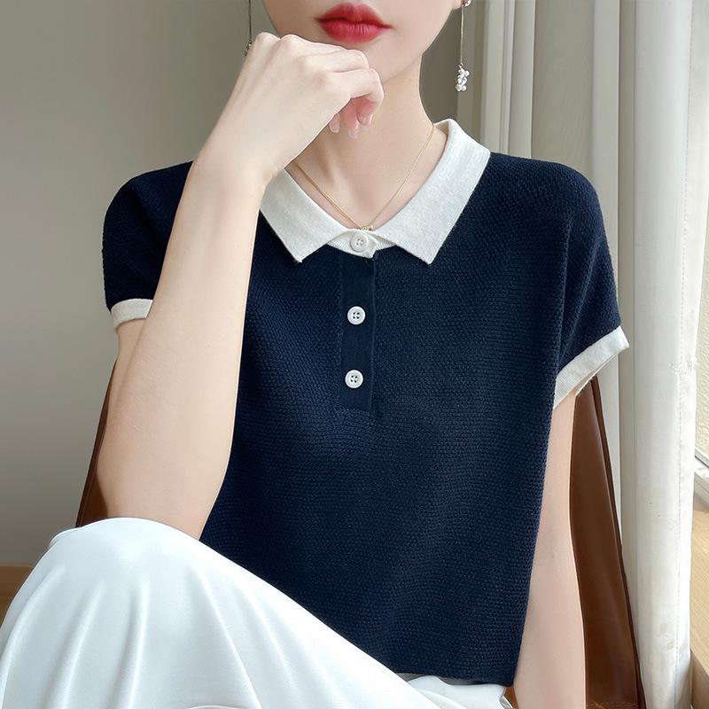 Женская футболка Tencel Colorblock Polo Collar с коротким рукавом и контрастным принтом – стильный, свободный, летний топ, который омолаживает Large
Женская футболка Tencel Colorblock Polo Collar с коротким рукавом и контрастным принтом – стильный, свободный, летний топ, который омолаживает Large