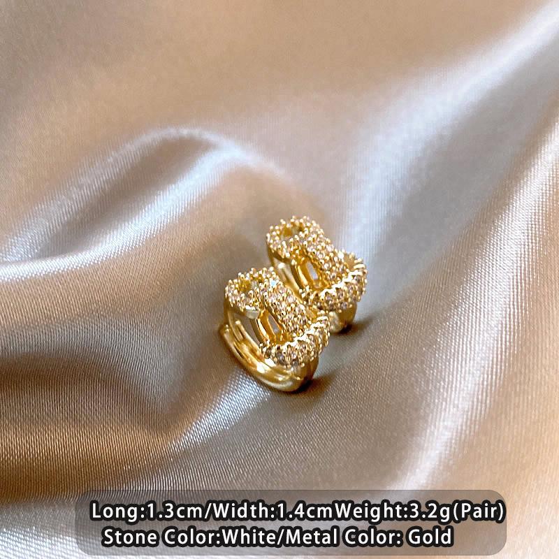 Exquisite Metal Geometric Winding Micro Inlaid Zircon Ear Buckle With Exquisite Design Trendy Jewelry Mini Earrings For Women‘s
Exquisite Metal Geometric Winding Micro Inlaid Zircon Ear Buckle With Exquisite Design Trendy Jewelry Mini Earrings For Women‘s