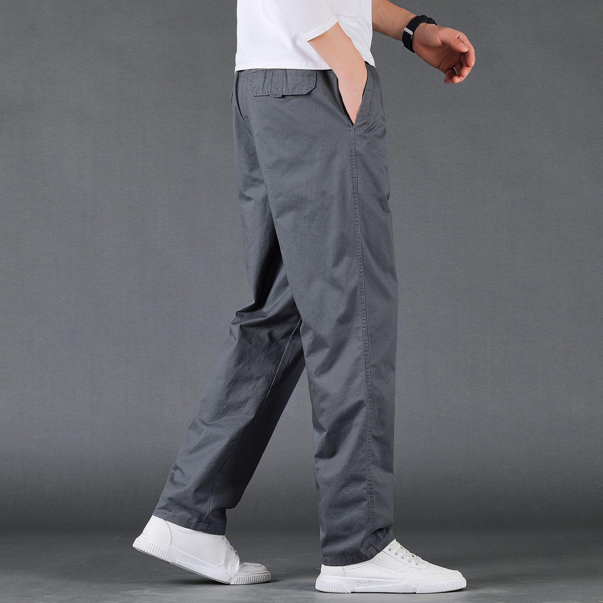 Мужские брюки карго из чистого хлопка - Свободный крой, Прямая штанина, Большой размер, Весенне-осенний стиль 4XL темно-серого
Мужские брюки карго из чистого хлопка - Свободный крой, Прямая штанина, Большой размер, Весенне-осенний стиль 4XL темно-серого