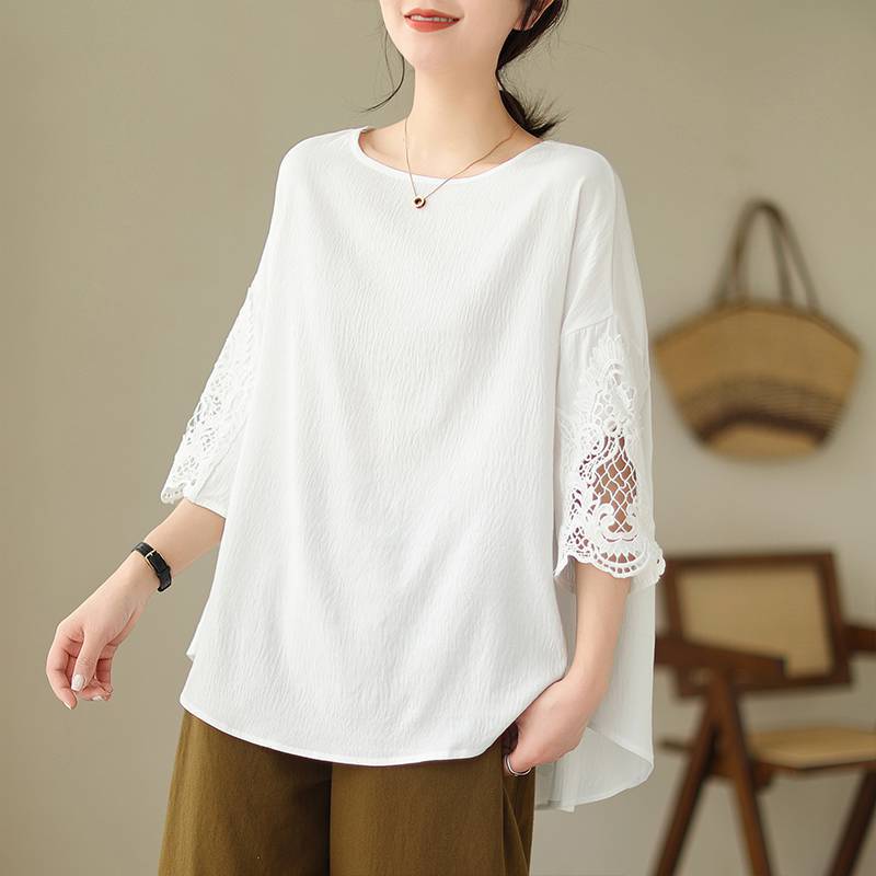 Большой размер, женская летняя футболка с короткими рукавами и кружевным принтом в стиле пэчворк, для похудения, с поясом для живота, с поясом для живота, блузки и рубашки XL белый
Большой размер, женская летняя футболка с короткими рукавами и кружевным принтом в стиле пэчворк, для похудения, с поясом для живота, с поясом для живота, блузки и рубашки XL белый