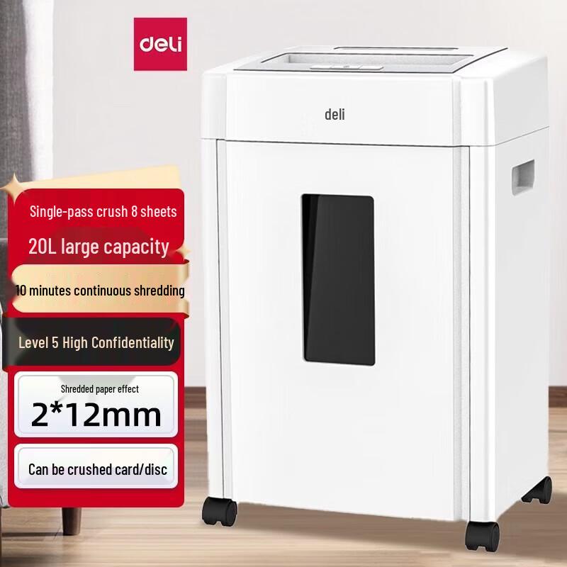Deli 9904 P-5 High-Security Cross-Cut Shredder CN plug (adapter included)
Deli 9904 P-5 High-Security Cross-Cut Shredder CN plug (adapter included)