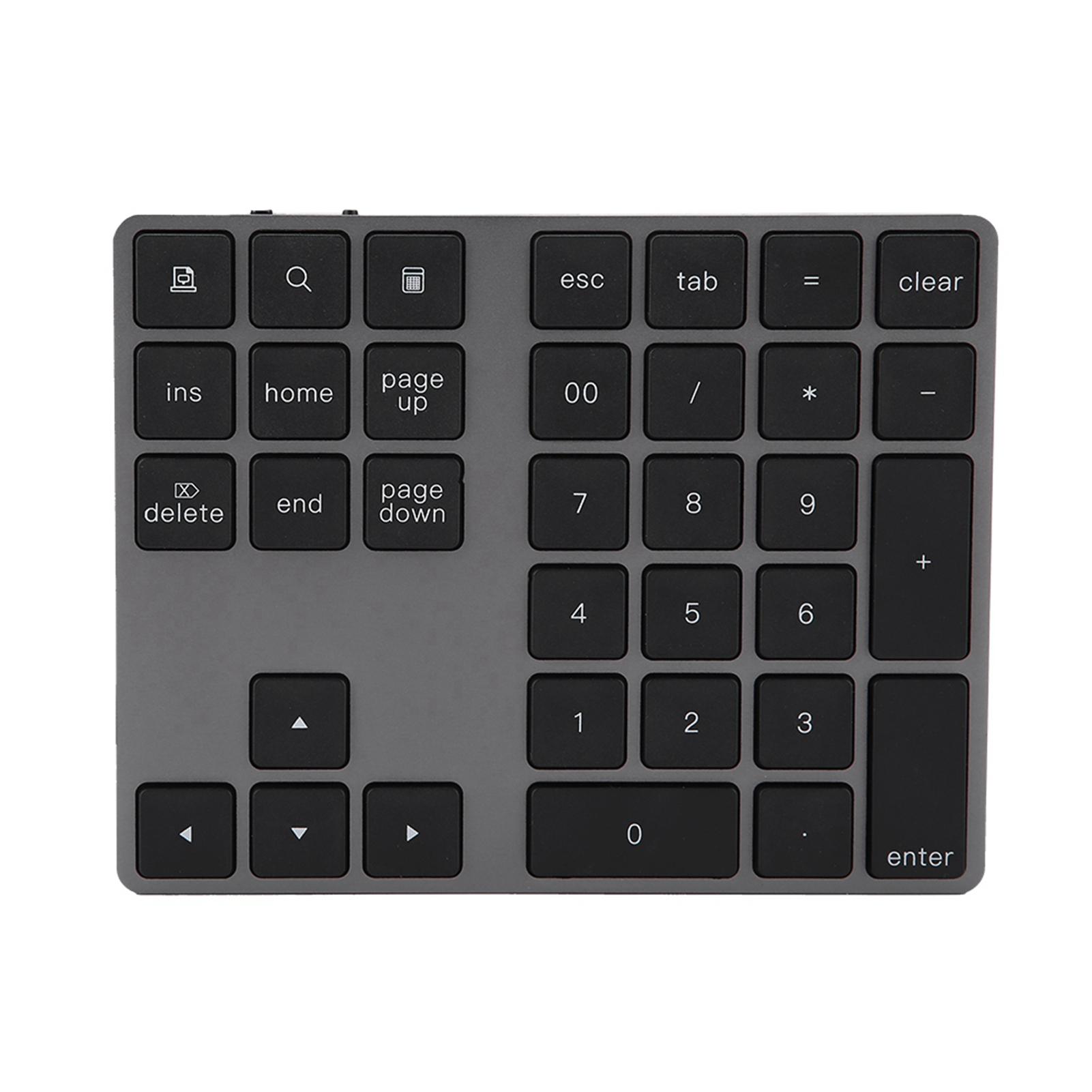 Black 34 Keys Mini Numpad Wireless Bluetooth Numeric Keypad For Apple PC
Black 34 Keys Mini Numpad Wireless Bluetooth Numeric Keypad For Apple PC