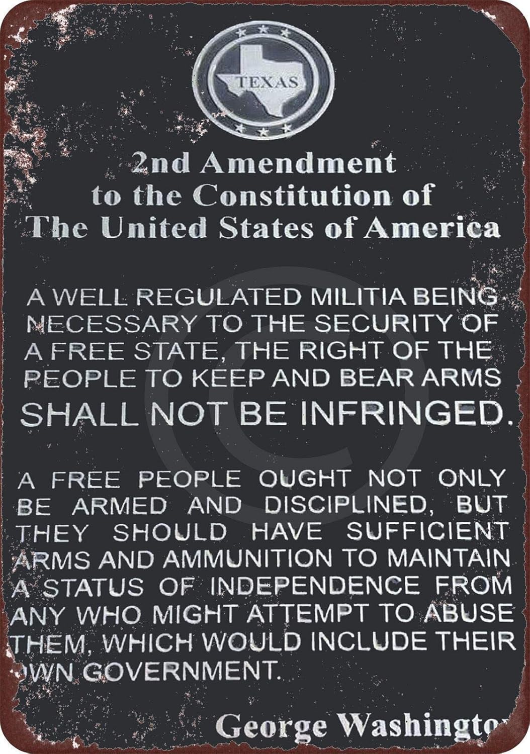 Tin Sign For Sign Decor Art Garage Metal Signs Vintage Gym Man Cave Cafe The Nd Amendment G Washington Vintage Look 20x30cm(7.8x11.8inch)
Tin Sign For Sign Decor Art Garage Metal Signs Vintage Gym Man Cave Cafe The Nd Amendment G Washington Vintage Look 20x30cm(7.8x11.8inch)