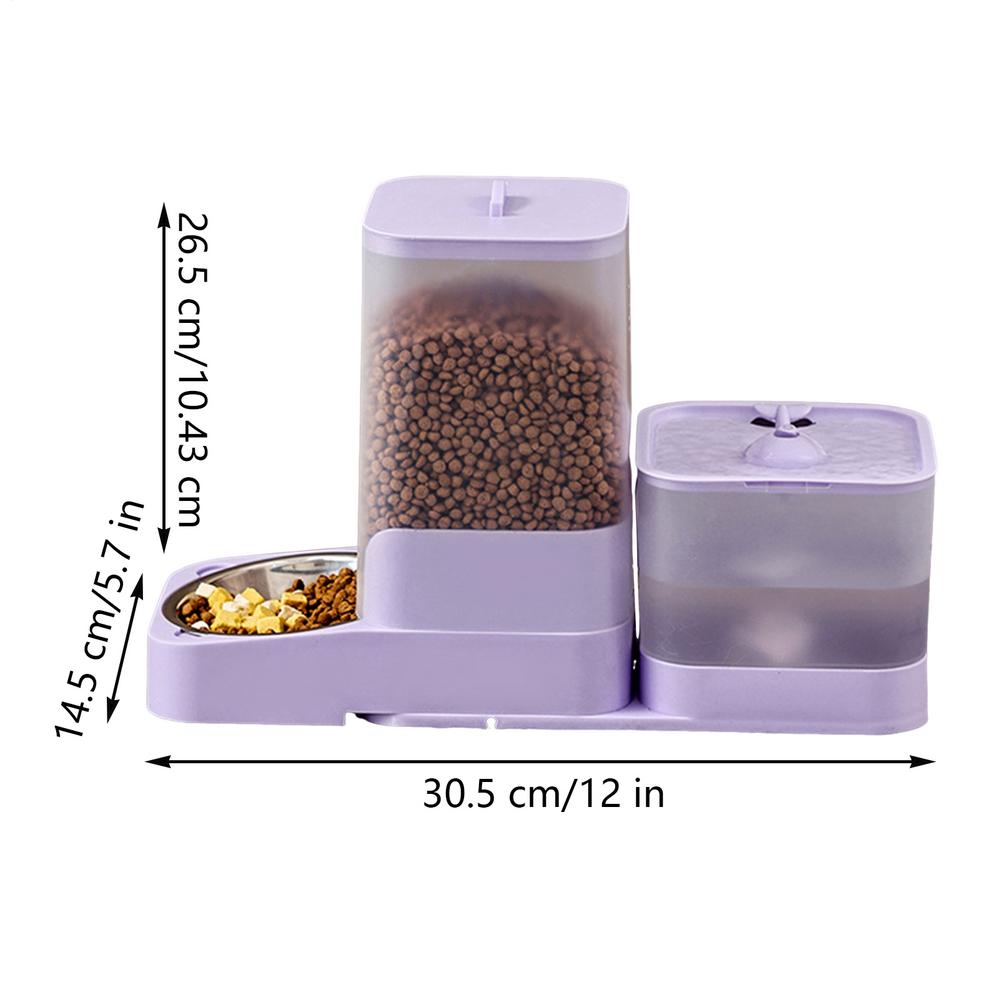 Automatic Cat Feeder Cat Food Feeder Water Dispenser Large Capacity Storage Container With Stainless Steel Bowl Waterer Feeding фіолетовий
Automatic Cat Feeder Cat Food Feeder Water Dispenser Large Capacity Storage Container With Stainless Steel Bowl Waterer Feeding фіолетовий