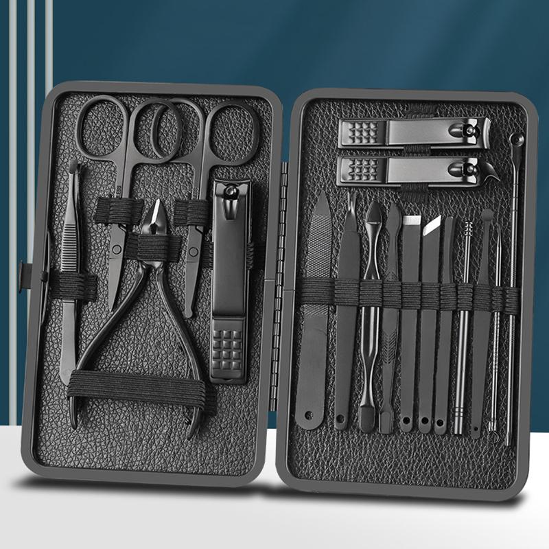18pcs/set Manicure Cutters Nail Clipper Set Household Stainless Steel Ear Spoon Nail Clippers Pedicure Nail Scissors Tool
18pcs/set Manicure Cutters Nail Clipper Set Household Stainless Steel Ear Spoon Nail Clippers Pedicure Nail Scissors Tool