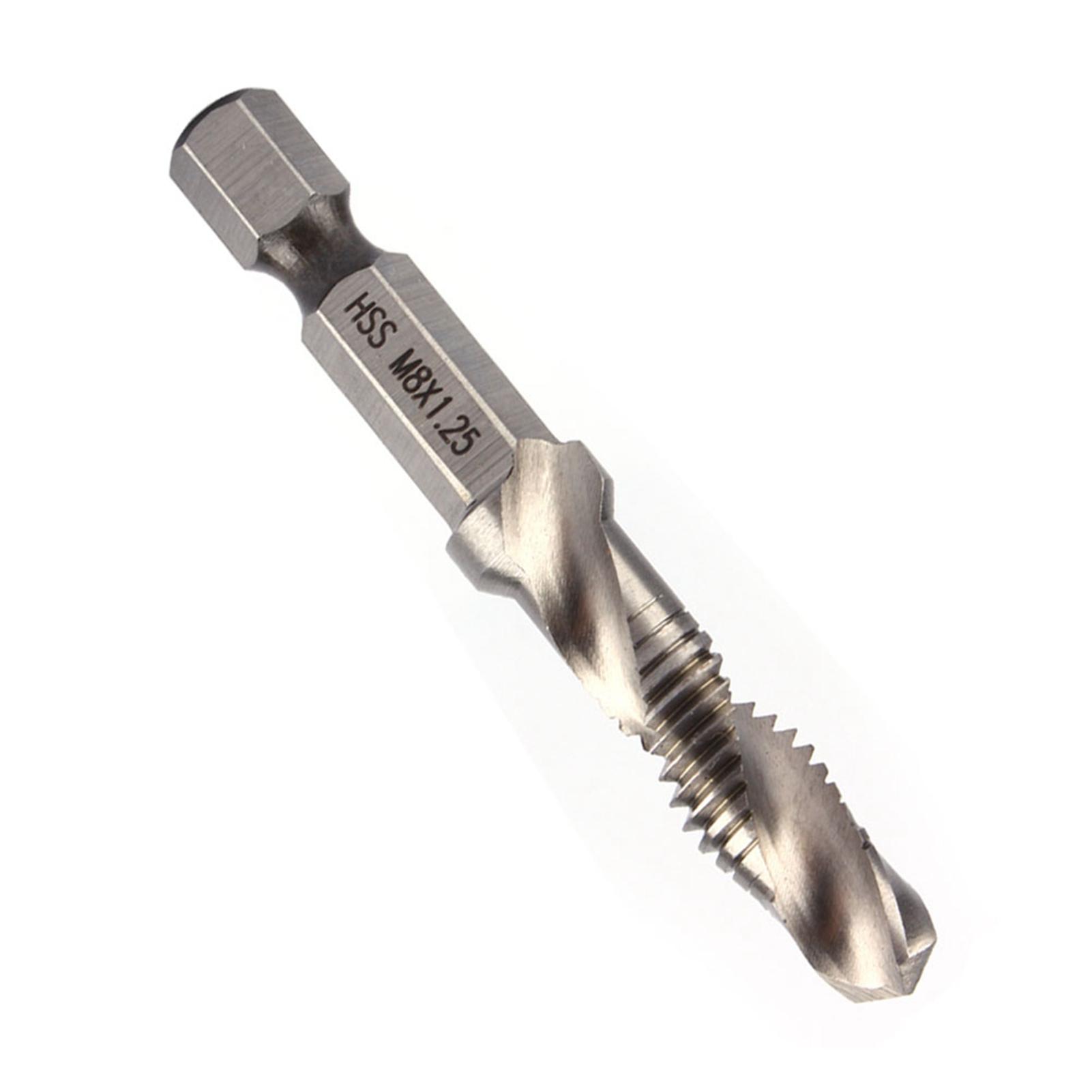 M8 HSS 1/4 Hex Shank Drill & Tap Taper Drill Bits Power Tool Part
M8 HSS 1/4 Hex Shank Drill & Tap Taper Drill Bits Power Tool Part