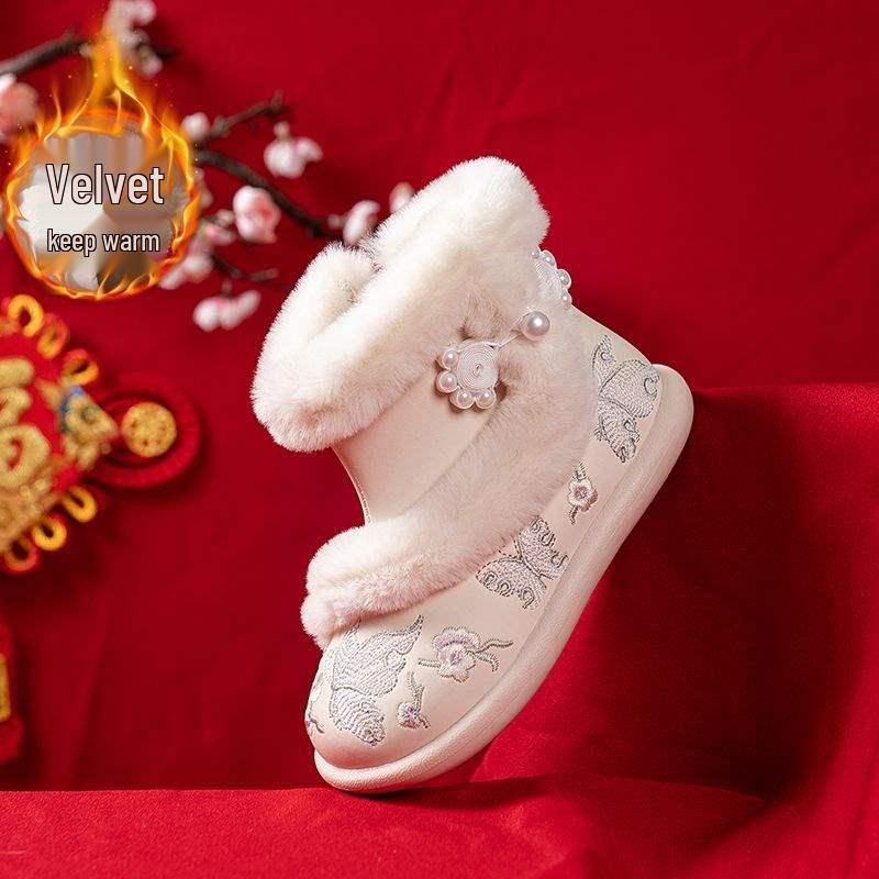 Зимове взуття Ханфу для дівчат: 2026 Вишита Бавовна, Китайський Старовинний Стиль Size 30, Inner Length 18.0CM
Зимове взуття Ханфу для дівчат: 2026 Вишита Бавовна, Китайський Старовинний Стиль Size 30, Inner Length 18.0CM