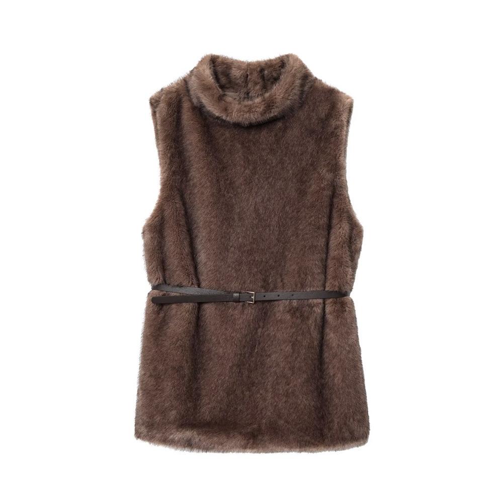 New Women s Autumn Sleeveless High Neck Tie Waist Vest – Slimming European & American Old Money Style M темно-коричневого
New Women s Autumn Sleeveless High Neck Tie Waist Vest – Slimming European & American Old Money Style M темно-коричневого