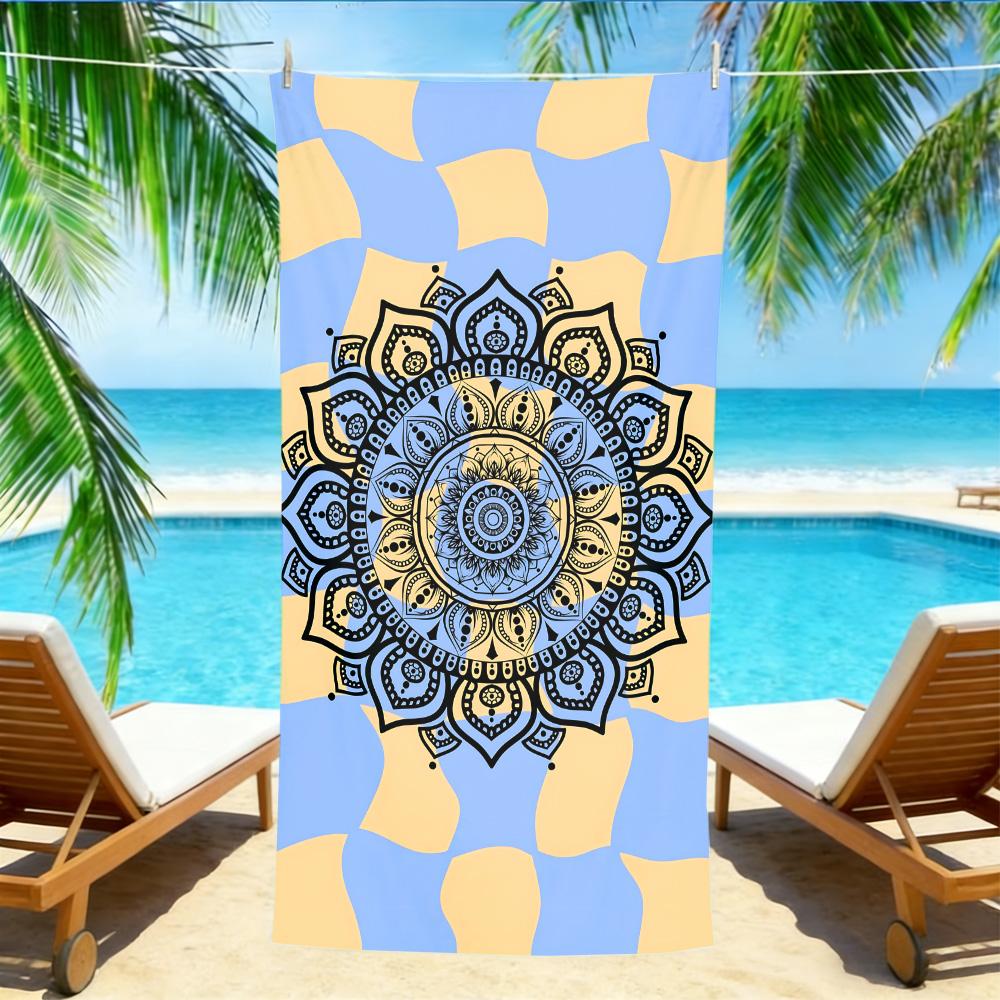 Bohemian Mandala Beach Towel – Oversized Quick Dry Sand Free with Blue Yellow Geometric Print for Yoga, Beach & Pool Days W30*H60(CM)
Bohemian Mandala Beach Towel – Oversized Quick Dry Sand Free with Blue Yellow Geometric Print for Yoga, Beach & Pool Days W30*H60(CM)
