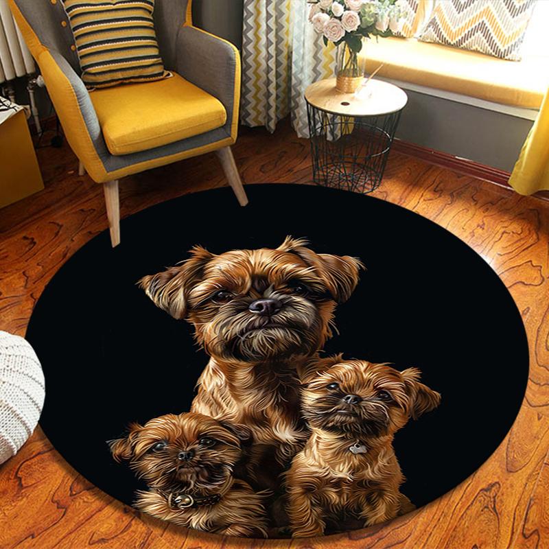 Dogs Puppies Round Area Rug,Carpet Rug for Living Room Bedroom Sofa Playroom Decor,Non-slip Floor Mat 80cmx80cm
Dogs Puppies Round Area Rug,Carpet Rug for Living Room Bedroom Sofa Playroom Decor,Non-slip Floor Mat 80cmx80cm