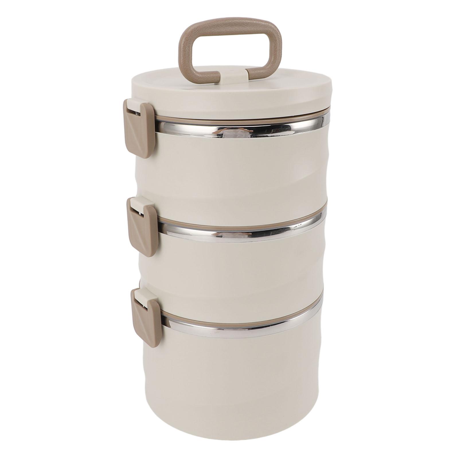 Stackable Lunch Box 304 Stainless Steel 3 Layers Leakage Proof Round Insulated Food Container for Work School Travel 2.6L
Stackable Lunch Box 304 Stainless Steel 3 Layers Leakage Proof Round Insulated Food Container for Work School Travel 2.6L