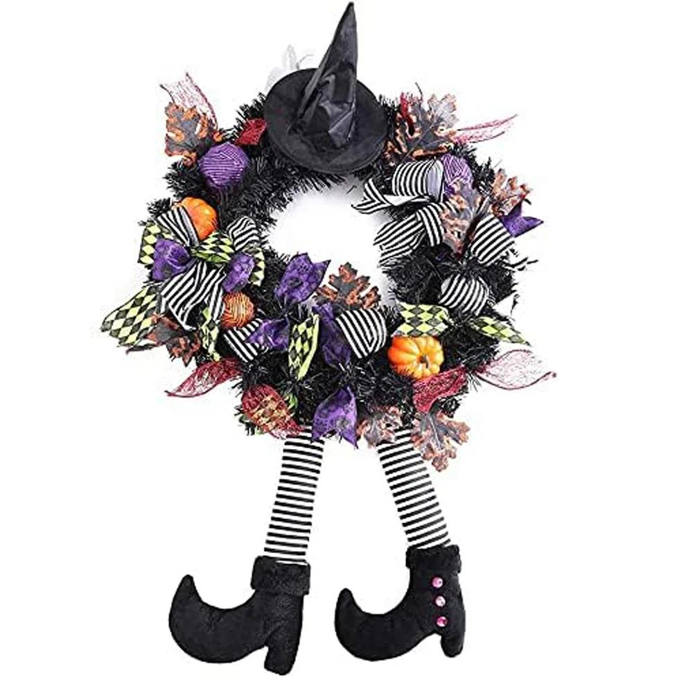 Halloween Wreath Decorations for Front Door Outdoor, Vintage Halloween Witch Leg Pumpkin Maple Leaf Decor Garland for Party Deco медный
Halloween Wreath Decorations for Front Door Outdoor, Vintage Halloween Witch Leg Pumpkin Maple Leaf Decor Garland for Party Deco медный