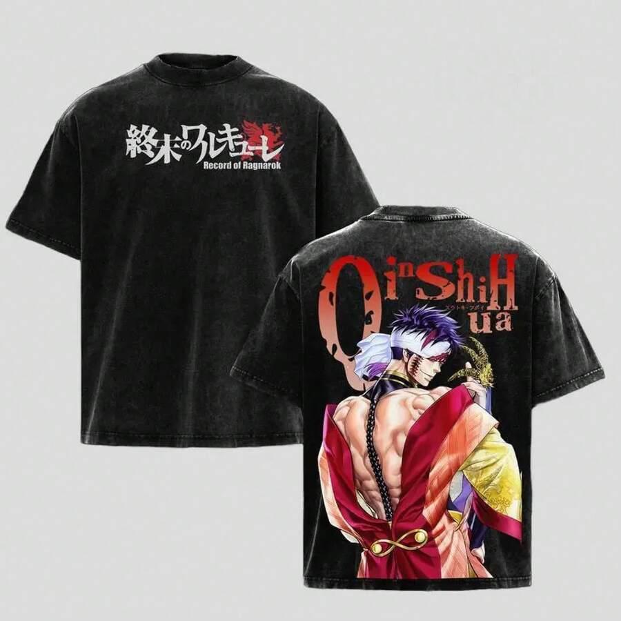 Qin Shi Huang Print T-shirt Record Of Ragnarok Anime Clothing Men Short Sleeve Cotton Tshirts Retro Washed Tee Harajuku T Shirt S чёрный
Qin Shi Huang Print T-shirt Record Of Ragnarok Anime Clothing Men Short Sleeve Cotton Tshirts Retro Washed Tee Harajuku T Shirt S чёрный