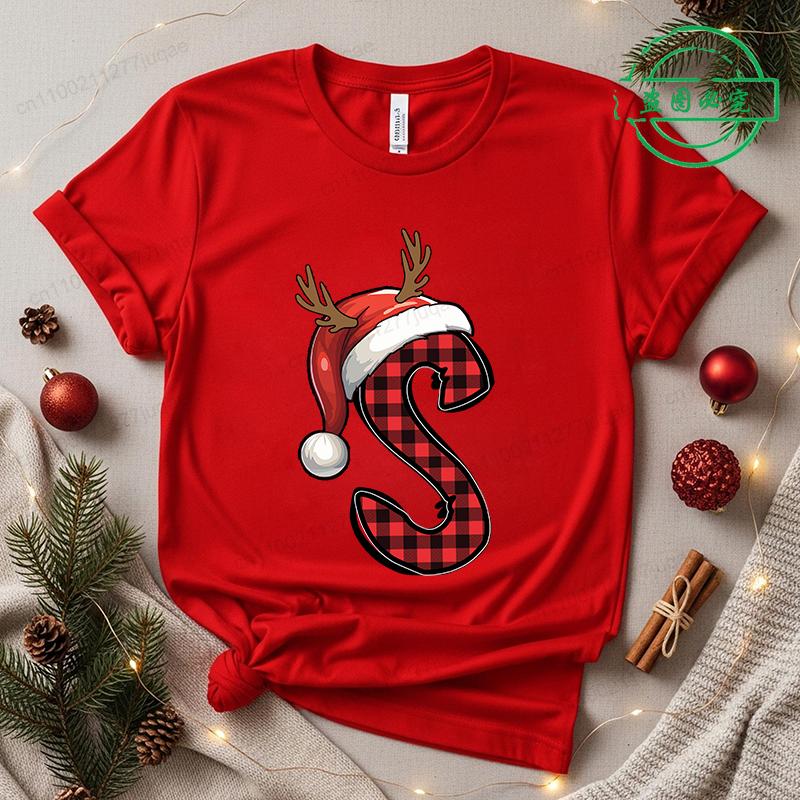 Women s T-shirt Christmas Alphabet Casual Fashion Short Sleeve T-shirt Santa Alphabet Street Wear Casual Fashion Women s T-shirt XXS
Women s T-shirt Christmas Alphabet Casual Fashion Short Sleeve T-shirt Santa Alphabet Street Wear Casual Fashion Women s T-shirt XXS