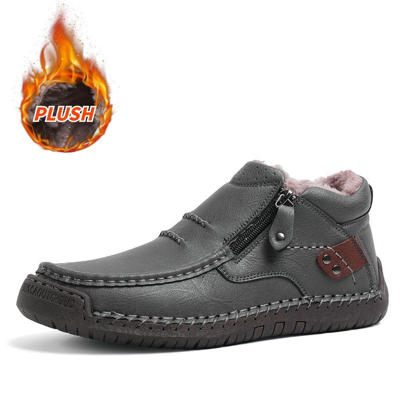 Large size men s shoes outdoor casual shoes one pedal flat bottom hand stitched leather shoes high top large size shoes Martin boots 50
Large size men s shoes outdoor casual shoes one pedal flat bottom hand stitched leather shoes high top large size shoes Martin boots 50