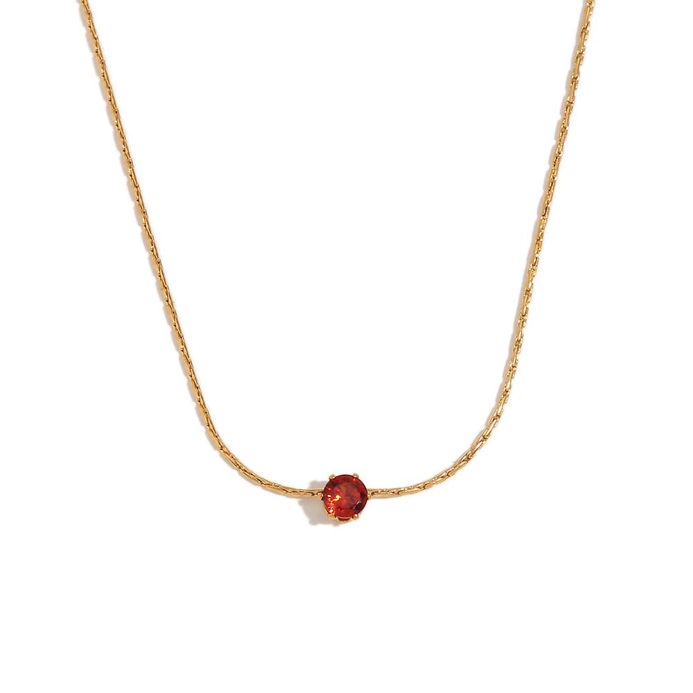 MamacitaSlay Stainless Steel Shiny Clear Zircon Necklace Women s Minimalist Choker Neck Chains Fashion Delicate Jewelry Gift 40cm червоний
MamacitaSlay Stainless Steel Shiny Clear Zircon Necklace Women s Minimalist Choker Neck Chains Fashion Delicate Jewelry Gift 40cm червоний