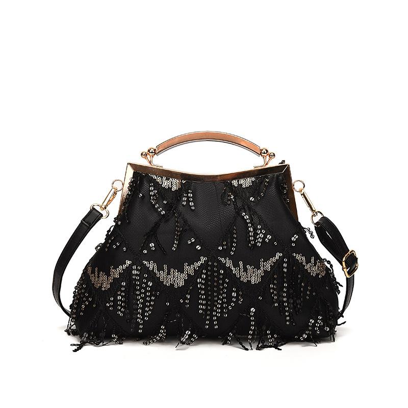Personalized sequins tassel clip shell bag women s 24 new fashion commuter women s shoulder messenger bag чорний
Personalized sequins tassel clip shell bag women s 24 new fashion commuter women s shoulder messenger bag чорний