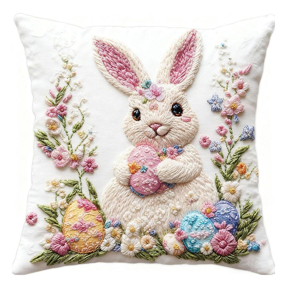 Easter Floral Garland Bunny Throw Pillow Cover 8 X 8 Inch Spring Rabbit Holiday Cushion Case Decoration For Sofa Couch
Easter Floral Garland Bunny Throw Pillow Cover 8 X 8 Inch Spring Rabbit Holiday Cushion Case Decoration For Sofa Couch