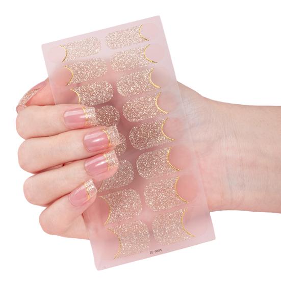 Glitter Nail Strips with File Easy Apply Remove Self Adhesive Nail Sticker Decal Women Home Manicure DIY Nail Polish Wrap
Glitter Nail Strips with File Easy Apply Remove Self Adhesive Nail Sticker Decal Women Home Manicure DIY Nail Polish Wrap