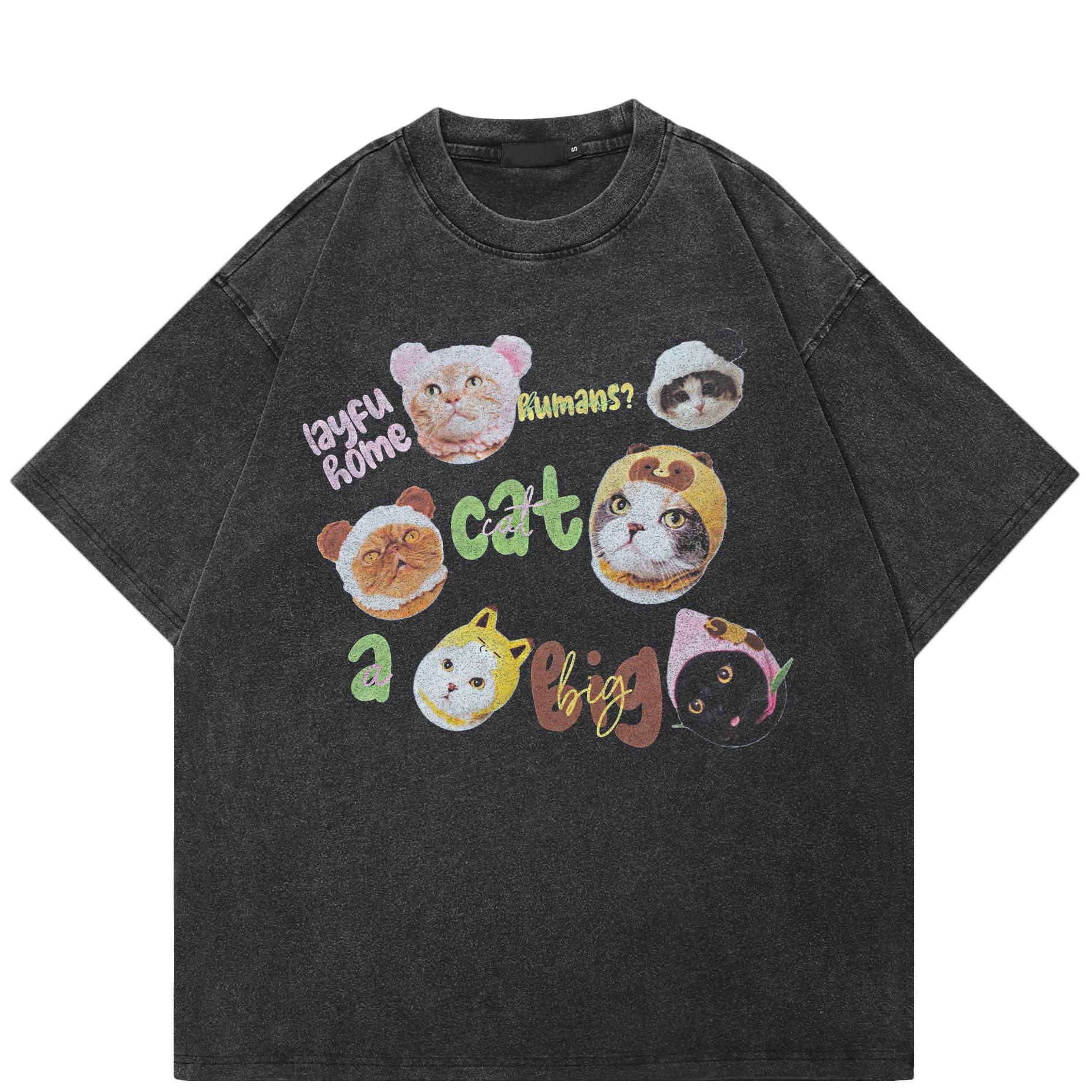 Уличная одежда Футболка с рисунком забавных кошек Хлопковая футболка большого размера Унисекс Топы Футболки Летняя футболка с короткими рукавами L промывают черный
Уличная одежда Футболка с рисунком забавных кошек Хлопковая футболка большого размера Унисекс Топы Футболки Летняя футболка с короткими рукавами L промывают черный