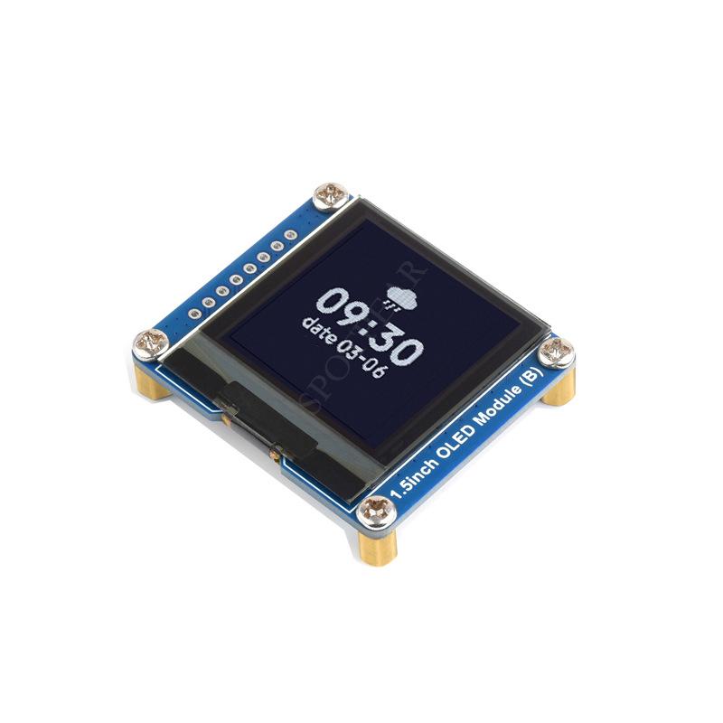 1.5 Чорно-білий OLED-дисплей, 128x128, сумісний з SPI/I2C, для Raspberry Pi/Arduino/STM32
1.5 Чорно-білий OLED-дисплей, 128x128, сумісний з SPI/I2C, для Raspberry Pi/Arduino/STM32