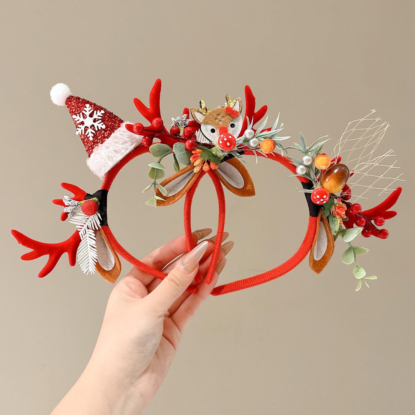 Рождественские аксессуары для волос - Милый ободок с оленьими рогами, набор шляпа и заколка для детей и женщин
Рождественские аксессуары для волос - Милый ободок с оленьими рогами, набор шляпа и заколка для детей и женщин