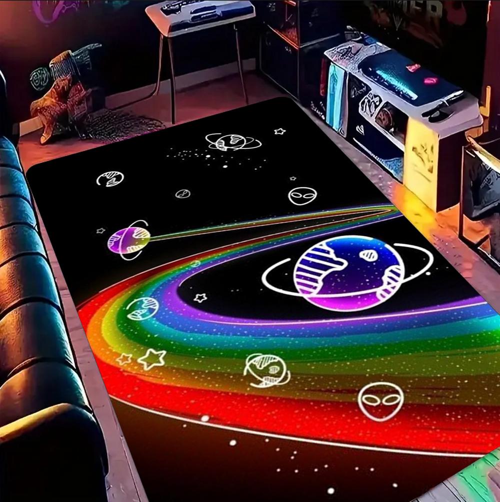 Cosmic Star Rainbow Fantasy Kids Carpet NonSlip Nursery Floor Mat Playroom Educational Area Rug for Children Teen Room Decor Rug 40x60cm
Cosmic Star Rainbow Fantasy Kids Carpet NonSlip Nursery Floor Mat Playroom Educational Area Rug for Children Teen Room Decor Rug 40x60cm