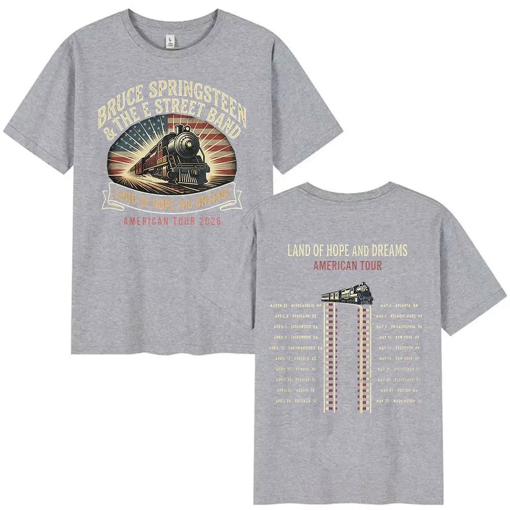 Bruce Springsteen Land of Hope Dreams Tour 2026 Merch T Shirt Unisex Fashion Cotton Short Sleeve T-shirt Hip Hop Clothing Tshirts XL
Bruce Springsteen Land of Hope Dreams Tour 2026 Merch T Shirt Unisex Fashion Cotton Short Sleeve T-shirt Hip Hop Clothing Tshirts XL