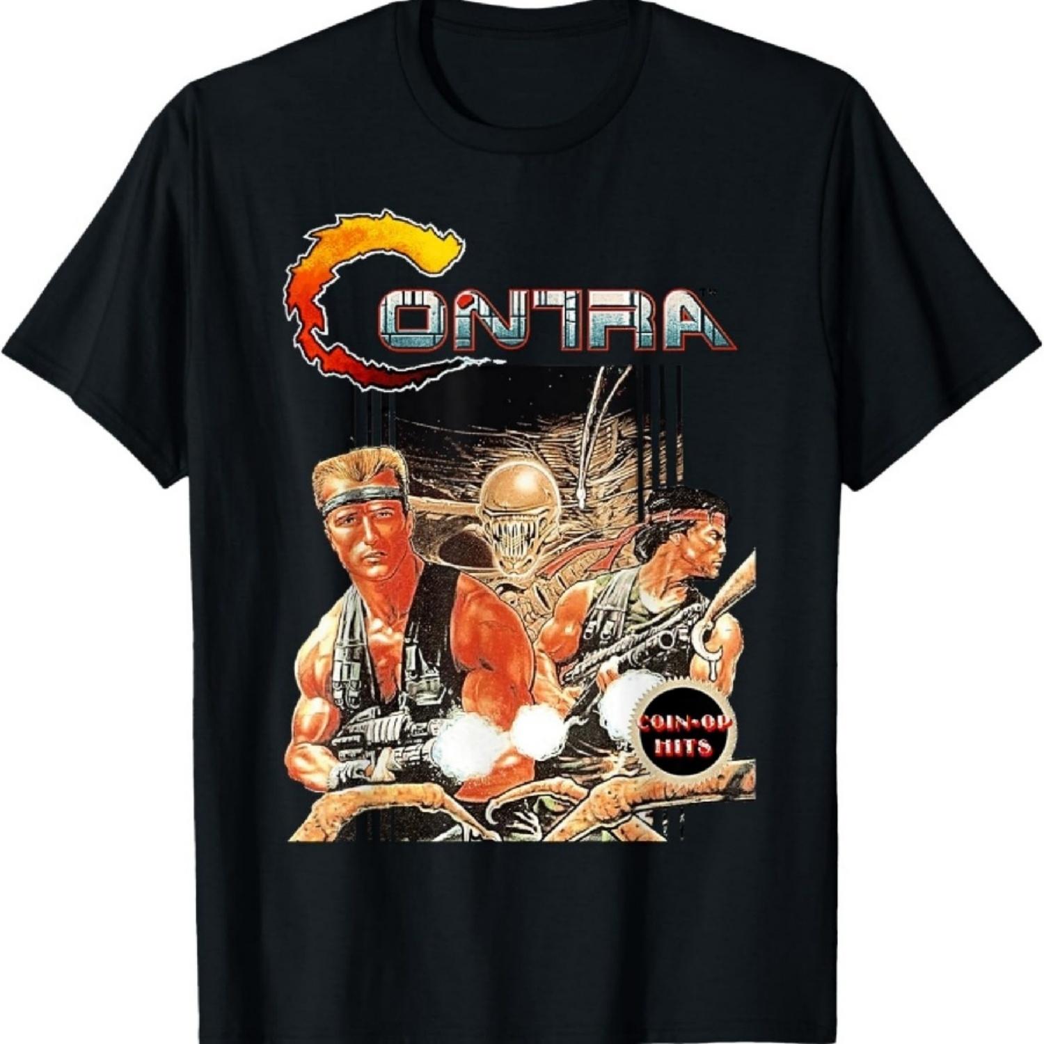 Contra Box Art Retro Arcade Gamer Classic 80s Battle Scene T-Shirt S
Contra Box Art Retro Arcade Gamer Classic 80s Battle Scene T-Shirt S
