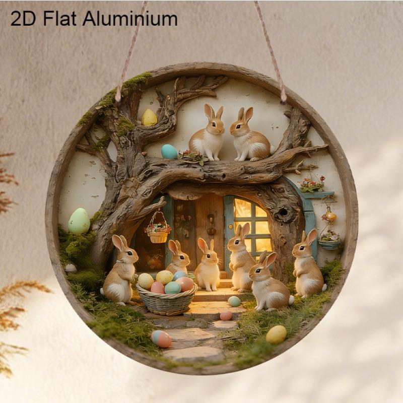 2D Flat 1pc Retro Easter Aluminium Decoration Plaque, Rabbit Family and Colorful Eggs Signs, Living Room Decor, Bedroom Decor, Easter Party Decor 7.87×7.87inch
2D Flat 1pc Retro Easter Aluminium Decoration Plaque, Rabbit Family and Colorful Eggs Signs, Living Room Decor, Bedroom Decor, Easter Party Decor 7.87×7.87inch