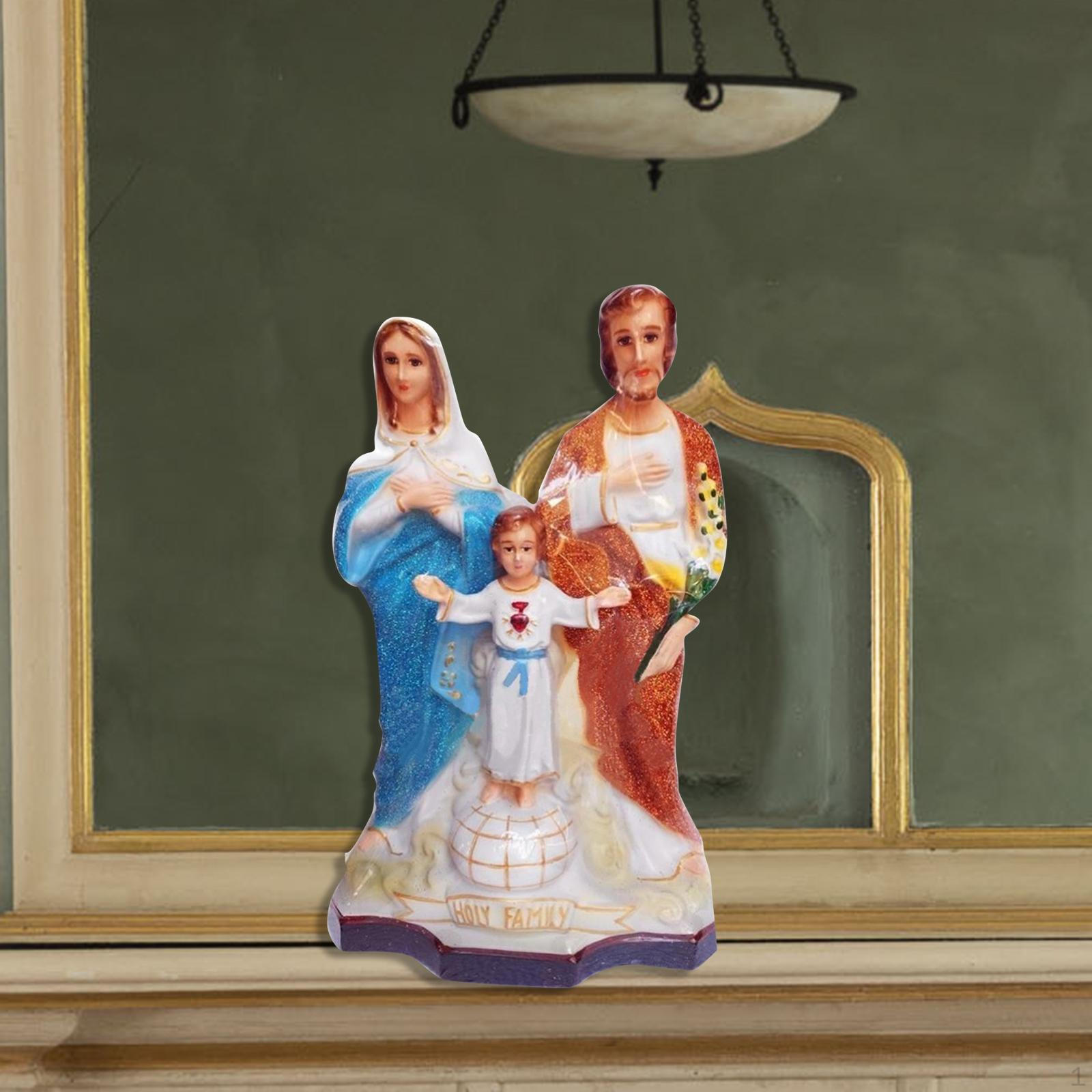Christmas Holy Family Indoor Statue Mary Joseph Figures Jesus Crafts Catholic Figurine for Shelf
Christmas Holy Family Indoor Statue Mary Joseph Figures Jesus Crafts Catholic Figurine for Shelf