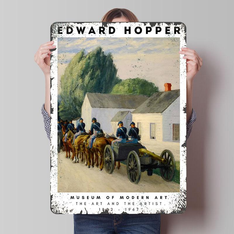 Edward Hopper Painting Metal Poster Customized Wall Art Retro Vintage Tinplate Signs for Modern Home Decoration Luxury Wand Deko 20x30cm(7.8x11.8inch)
Edward Hopper Painting Metal Poster Customized Wall Art Retro Vintage Tinplate Signs for Modern Home Decoration Luxury Wand Deko 20x30cm(7.8x11.8inch)