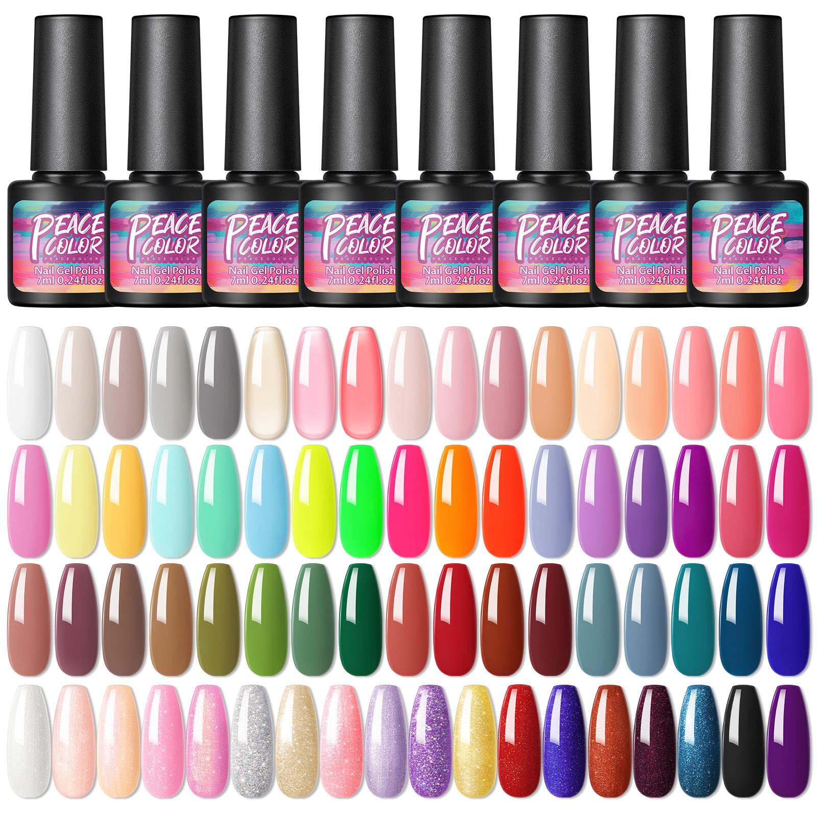 Peacecolor Gel Nail Polish Popular Series Nail Gel 21Colors Shine Long Lasting Soak Off UV Light Cure Gel Polish Nail Art Design
Peacecolor Gel Nail Polish Popular Series Nail Gel 21Colors Shine Long Lasting Soak Off UV Light Cure Gel Polish Nail Art Design