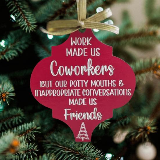Yousheng Funny Christmas Ornament Friendship Wall Hanging Wooden Sign Laughing Xmas Tree Decoration for Holiday Door Decor E
Yousheng Funny Christmas Ornament Friendship Wall Hanging Wooden Sign Laughing Xmas Tree Decoration for Holiday Door Decor E