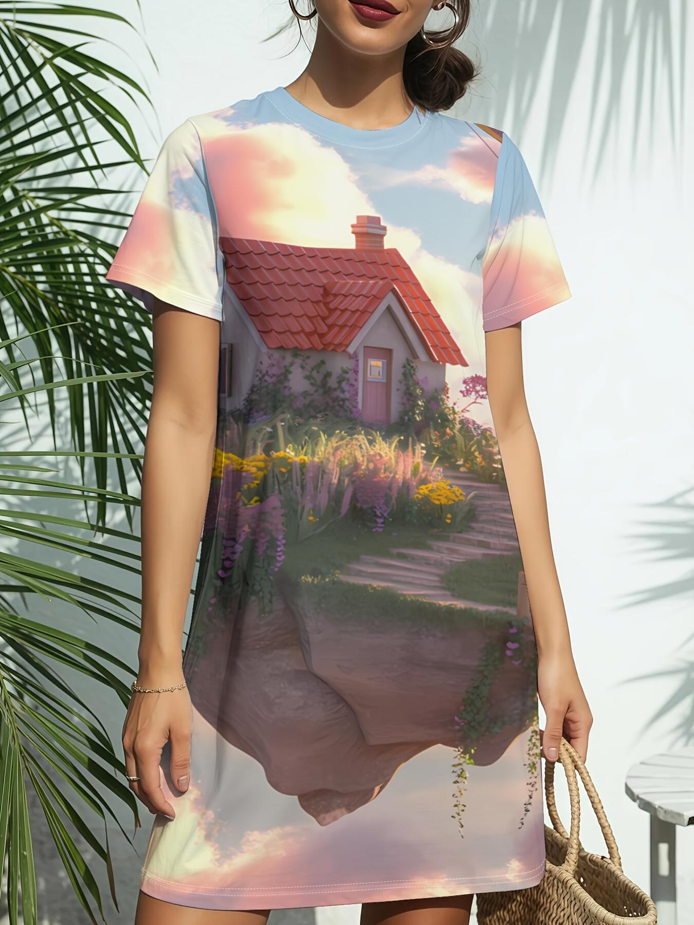 Women s New Crew Neck Short Sleeve T-Shirt Dress. American Trend Digital Print. Casual ; Versatile for Spring and Summer. Elegant ; Chic Wen s Dress 5XL дубильная кора
Women s New Crew Neck Short Sleeve T-Shirt Dress. American Trend Digital Print. Casual ; Versatile for Spring and Summer. Elegant ; Chic Wen s Dress 5XL дубильная кора